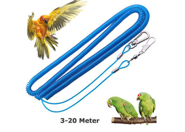 Coiled Parrot Safe Rope Mencegah Terbang Burung Berkembang 20 Meter