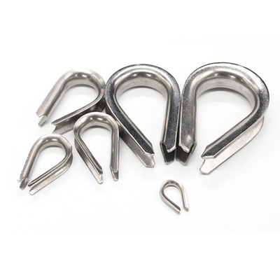 Tali Kawat Stainless Steel Thimble Chicken Heart Ring Wire Rope Clamps Untuk Lanyard