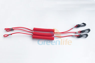 Panjang Universal Red Kill Switch Cord Kustom Dengan Cotton Core Stop Dropping